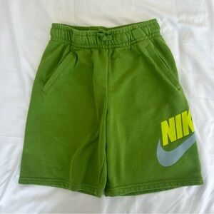 Nike Lime Green Soft Cotton Shorts Boys Small